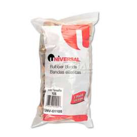 Universal Rubber Bands, Size 105, 5 x 5/8, 55 Bands/1lb Pack