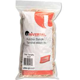 Universal Rubber Bands, Size 117, 7 x 1/8, 210 Bands/1lb Pack