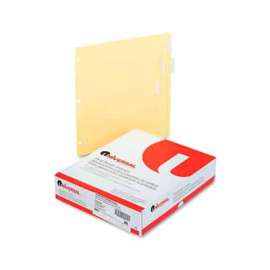 Universal Economical Insertable Index, Clear Tabs, 5-Tab, Letter, Buff, 24 Sets/Box