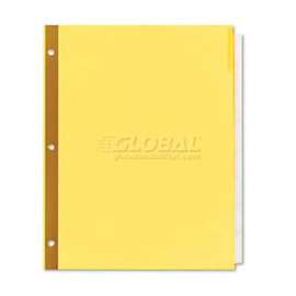 Universal One Extended Insert Indexes, Eight Clear Tabs, Letter, Buff, 6 Sets/Box