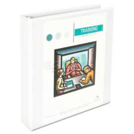 Universal One Comfort Grip Deluxe Plus D-Ring View Binder, 1-1/2" Capacity, 8-1/2 x 11, White