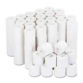Universal Adding Machine/Calculator Roll, 16 lb, 1/2" Core, 2-1/4" x 126 ft, White, 100/CT