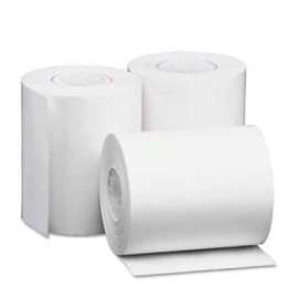 Single-Ply Thermal Paper Rolls, 2-1/4" x 80 ft, White, 50/Carton
