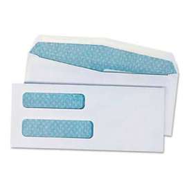 Universal Double Window Business Envelopes, #8, 8-5/8"W x 3-5/8"H, White, 500/Pack