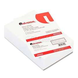 Universal Loose Memo Sheets, 4 x6, White, 500 Sheets/Pack
