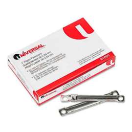 Universal Complete Two-Piece Paper File Fasteners, One Inch Capacity, 50/Box