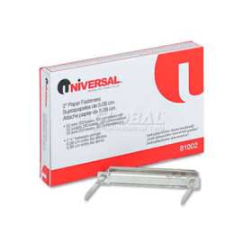 Universal Complete Two-Piece Paper File Fasteners, Two Inch Capacity, 50/Box
