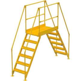 6 Step Cross-Over Ladder, 104"L, 335 Lb. Capacity