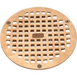 Zurn 6" Dia. Round Floor Drain W/Screws, Brass