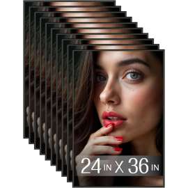 Poster Frame, 24'' x 36'', Black, 10/Carton