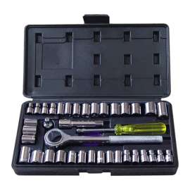MM/AF Combined Socket Set, 40 Pieces
