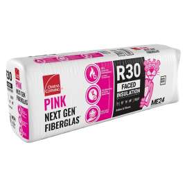 R-30 Faced Fiberglass Insulation Batt 16 in. x 48 in. (1 Bag)