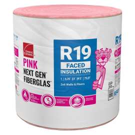 R- 19 Faced Fiberglass Insulation Roll 23 in. x 39.2 ft. (1 Roll)