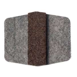 NPS - Gray Felt Floor Glides for Sled Base Chairs (Pack of 100)