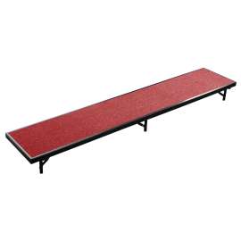 NPS - Red Carpet 96"L x 18"W x 8"H Standing Straight Choral Riser