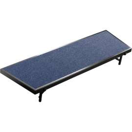 NPS - Blue Carpet 96"L x 18"W x 8"H Standing Tapered Choral Riser