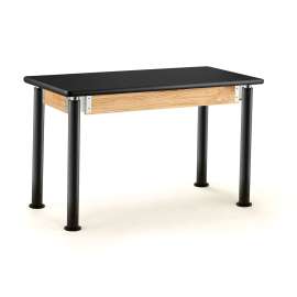 NPS - Signature Series Black Wood 60"L x 30"W x 27" to 42"H Science Table with HPL Top