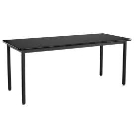 NPS - Steel Series Black 72"L x 30"W x 30"H Science Table with HPL Top