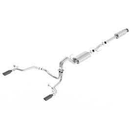 F150 DUAL EXHAUST BLACK TIPS