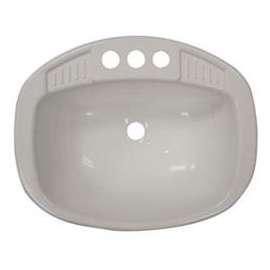 17X20WHITE POLY OVAL LAV