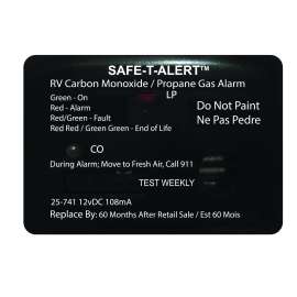 MINI LP/CO ALARM SURF BLK