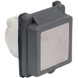 30A 125V STD PWR INLT BLK