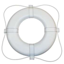 24' WHITE FOAM RING BUOY
