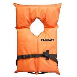 LIFE VEST - ORANGE; OVERSIZE ADULT