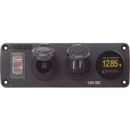 PANEL ACC H2O USB  SCKT & VMETER