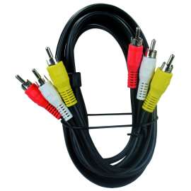 6' RCA/A-V TRIPLE CABLE