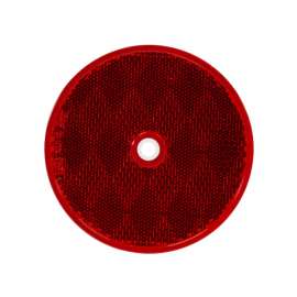 REFLECTOR RED 3-3/16IN ROUND BOLT