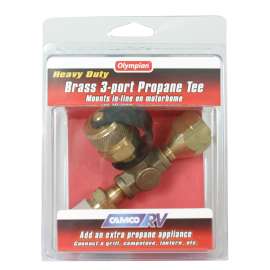 BRASS TEE W/ 3 PORTS