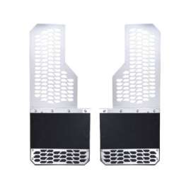 MUD SKINS; POLISHED SS FITS FORD F-