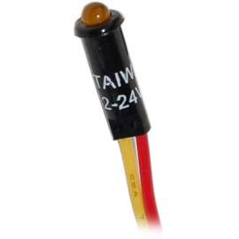 LED 12VDC AMBER 11/64IN