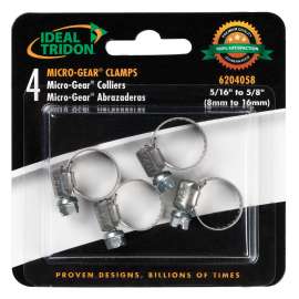4PK HOSE CLAMPS CARDED