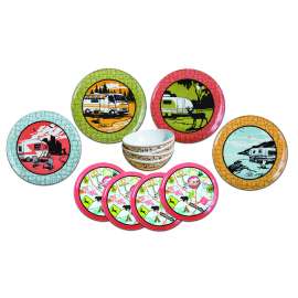MELAMINE DISH SET 12/PC