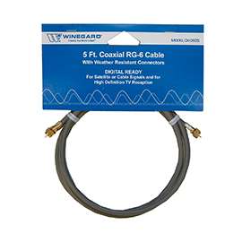 RG6 5' CONN B/E W/O-RING
