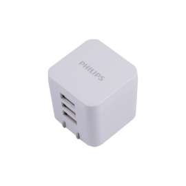 PHILIPS AC CHARGER 3 PORT 3.4A WHI