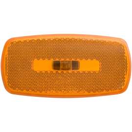 MARK LIGHT OVAL RV BK BS AMBER