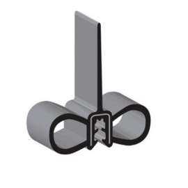 BLK DOUBLE BULB & SINGLE WIPER CLP