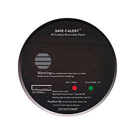 CO2 ALARM ROUND BLACK