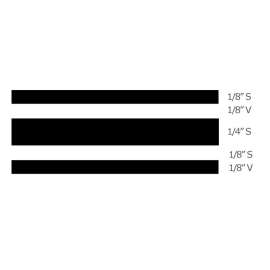 MULTISTRIPE TAPE 3/4' BLK