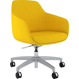 9 to 5 Seating Lilly 5-star Base Fabric Lounge Chair