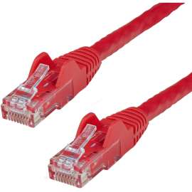 StarTech.com 15ft CAT6 Ethernet Cable - Red Snagless Gigabit - 100W PoE UTP 650MHz Category 6 Patch Cord UL Certified Wiring/TIA