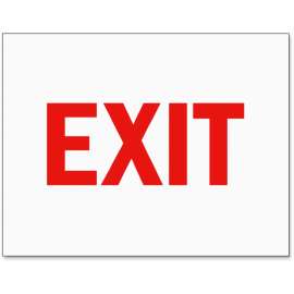 Tarifold Exit Magneto Frame Safety Sign Insert
