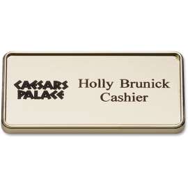Xstamper 1-1/2"x3" Framed Logo Name Badge