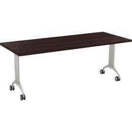 Special-T Link Flip & Nest Table, Metallic Silver, 28.75"H, 1 Each