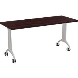 Special-T Link Flip & Nest Table, Metallic Silver, 28.75"H, 1 Each
