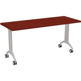 Special-T Link Flip & Nest Table, Metallic Silver, 28.75"H, 1 Each