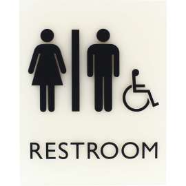 Lorell Restroom Sign